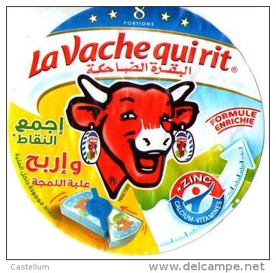 Étiquette De Boite De Fromage  " La Vache Qui Rit"-8 Portions - Fromage