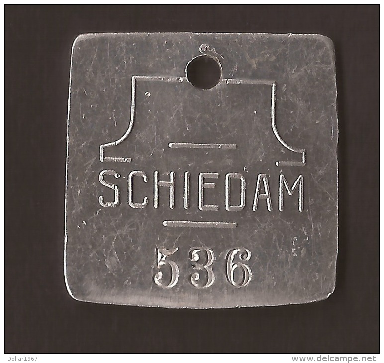 Schiedam / Roterdam HONDEN PENNING / DOG TOKEN / AMULET POUR CHIEN 1936 - Altri & Non Classificati