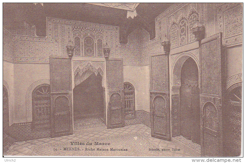 CPA Meknès - Riche Maison Marocaine - 1918 (1959) - Meknes