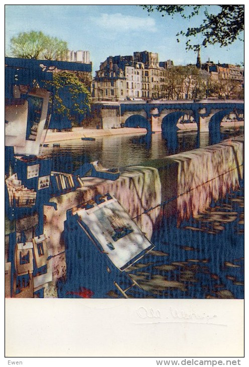 Albert Monier. Les Quais Vers Le Pont Neuf. - Monier