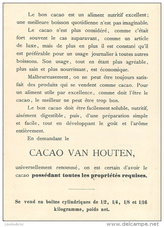 CHROMO  CACAO VAN HOUTEN DINTELOORD VILLAGE EN BRABANT HOLLANDAIS  GRAND FORMAT 15 X 11 CM - Van Houten