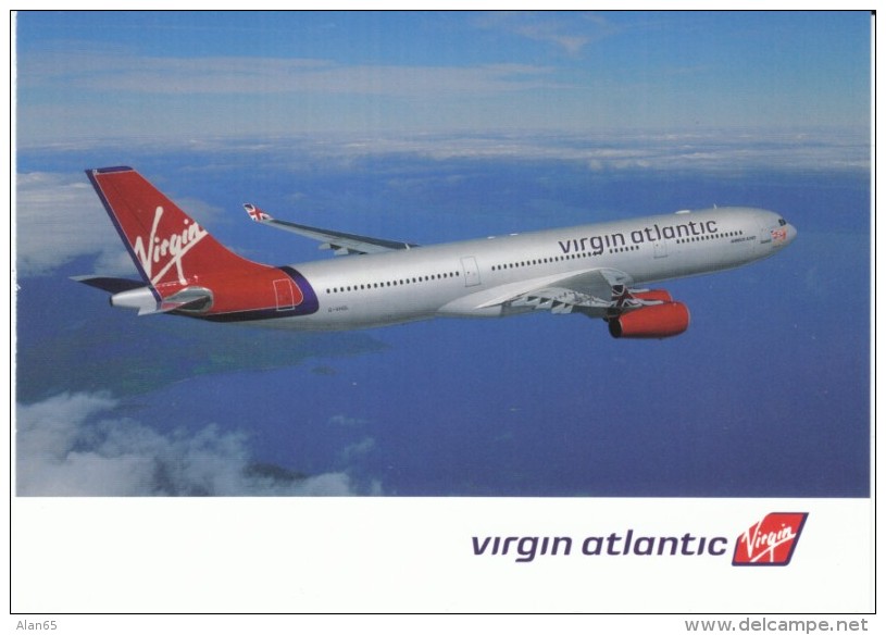 Virgin Atlantic Airlines, Commericial Jet Plane C2000s Vintage Postcard - 1946-....: Moderne