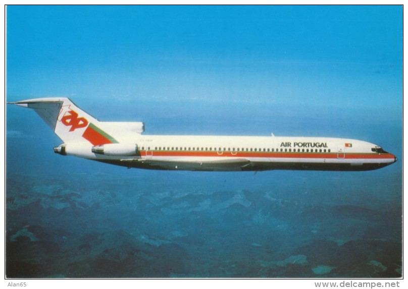 Air Portugal Airlines, Boeing 727 Commericial Jet Plane C1970s Vintage Postcard - 1946-....: Moderne