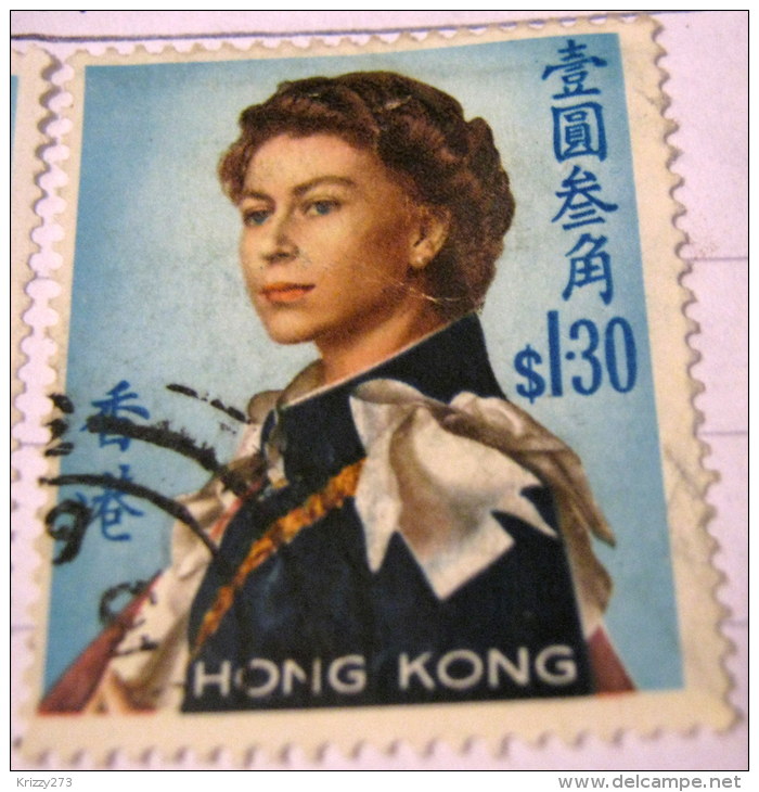 Hong Kong 1962 Queen Elizabeth II $1.30 - Used - Gebraucht