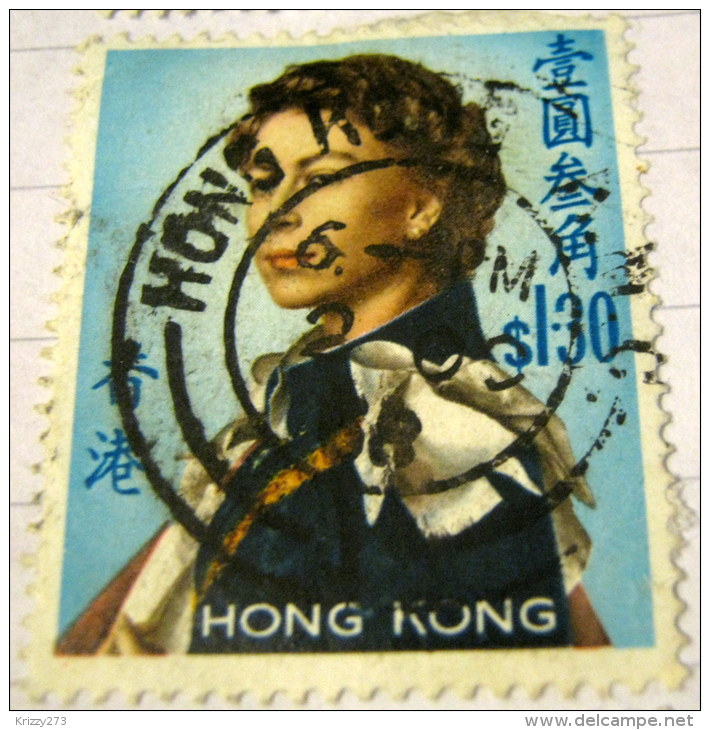 Hong Kong 1962 Queen Elizabeth II $1.30 - Used - Gebruikt