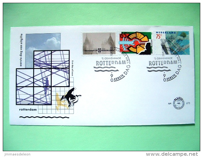 Netherlands 1990 FDC Cover - Rotterdam Reconstruction - Architecture - Lettres & Documents