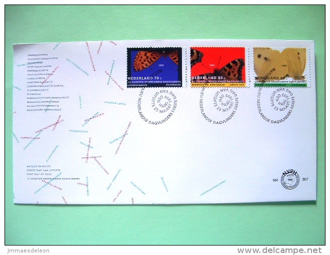 Netherlands 1993 FDC Cover - Butterflies - Covers & Documents