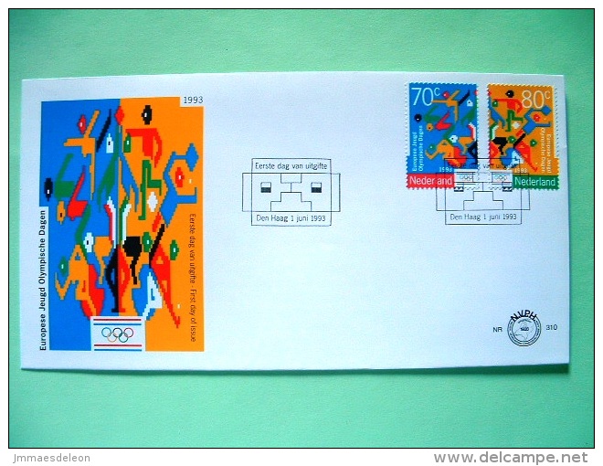 Netherlands 1993 FDC Cover - Youth Olympic Days - Sports - Lettres & Documents