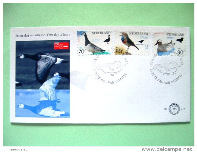 Netherlands 1994 FDC Cover - FEPAPOST - Birds Goose Duck - Scott B677 - B679 = 5.25 $ - Covers & Documents