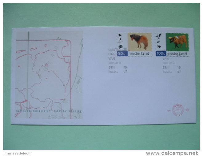 Netherlands 1997 FDC Cover - Pony - Sheep - Nature And Environment - Lettres & Documents