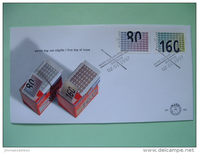 Netherlands 1997 FDC Cover - Business Stamps - Geometric Design - Brieven En Documenten