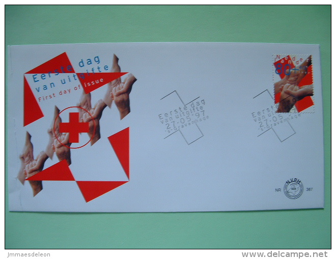 Netherlands 1997 FDC Cover - Red Cross - Hands - Scott B701 = 1.40 $ - Lettres & Documents