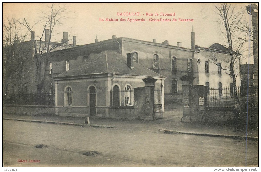 54 BACCARAT - Rue De Frouard - La Maison Des Apprentis - Cristalleries De Baccarat - Baccarat