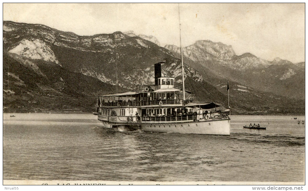 ANNECY  BATEAU VAPEUR FRANCE Beau Plan - Annecy