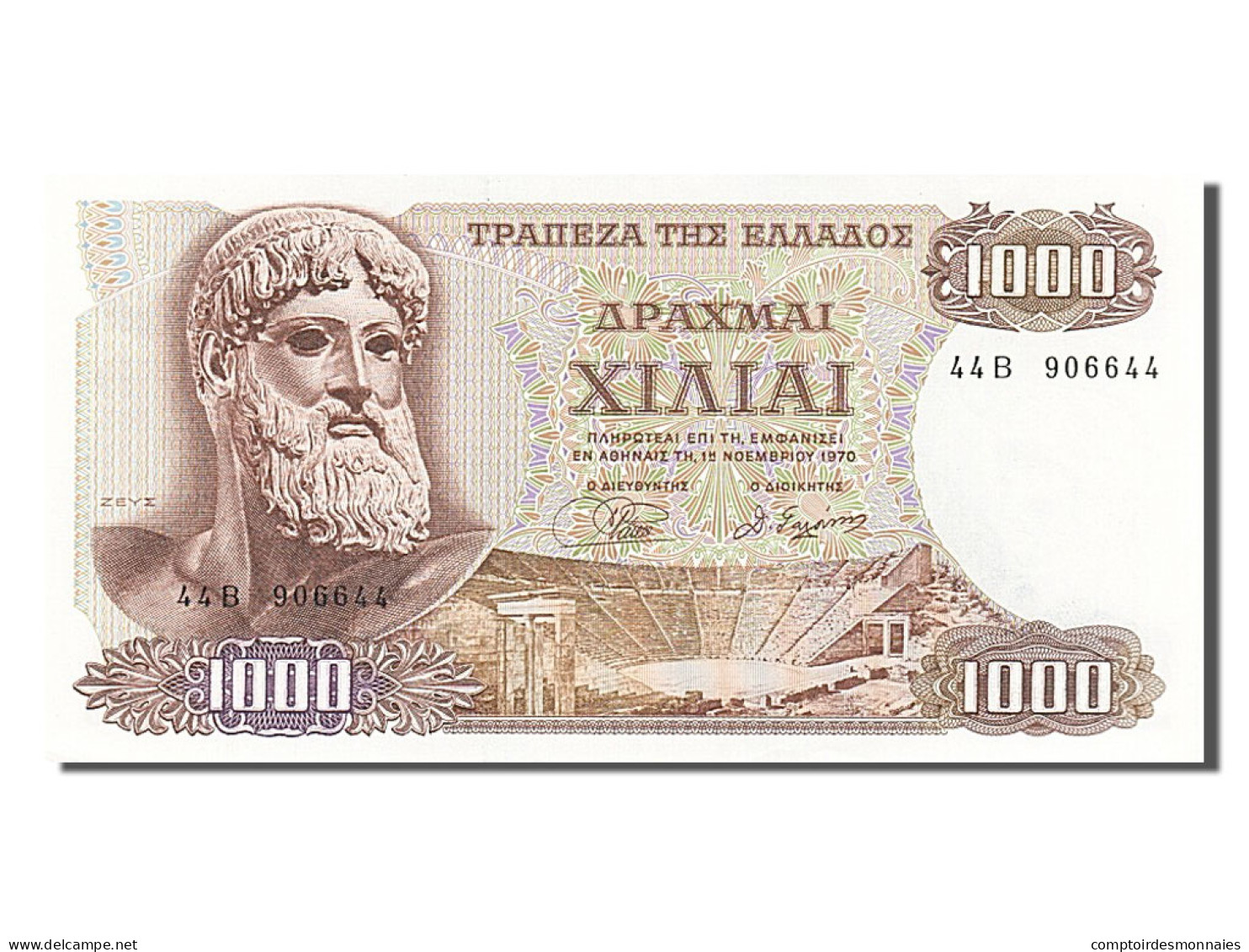 Billet, Grèce, 1000 Drachmai, 1970, 1970-11-01, SUP+ - Greece