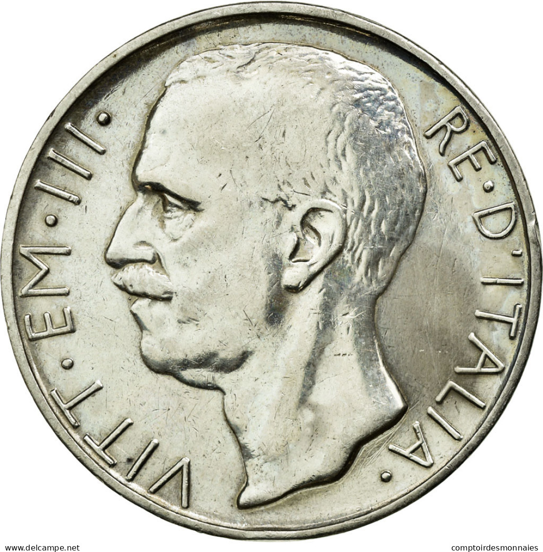 Monnaie, Italie, Vittorio Emanuele III, 10 Lire, 1928, Rome, TTB, Argent - 1900-1946 : Victor Emmanuel III & Umberto II