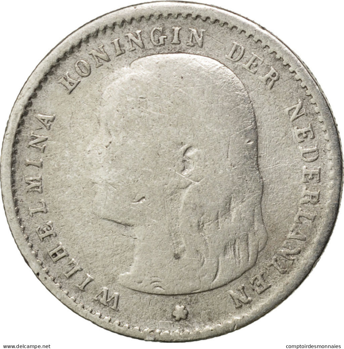 Monnaie, Pays-Bas, Wilhelmina I, 10 Cents, 1896, TB, Argent, KM:116 - 10 Cent