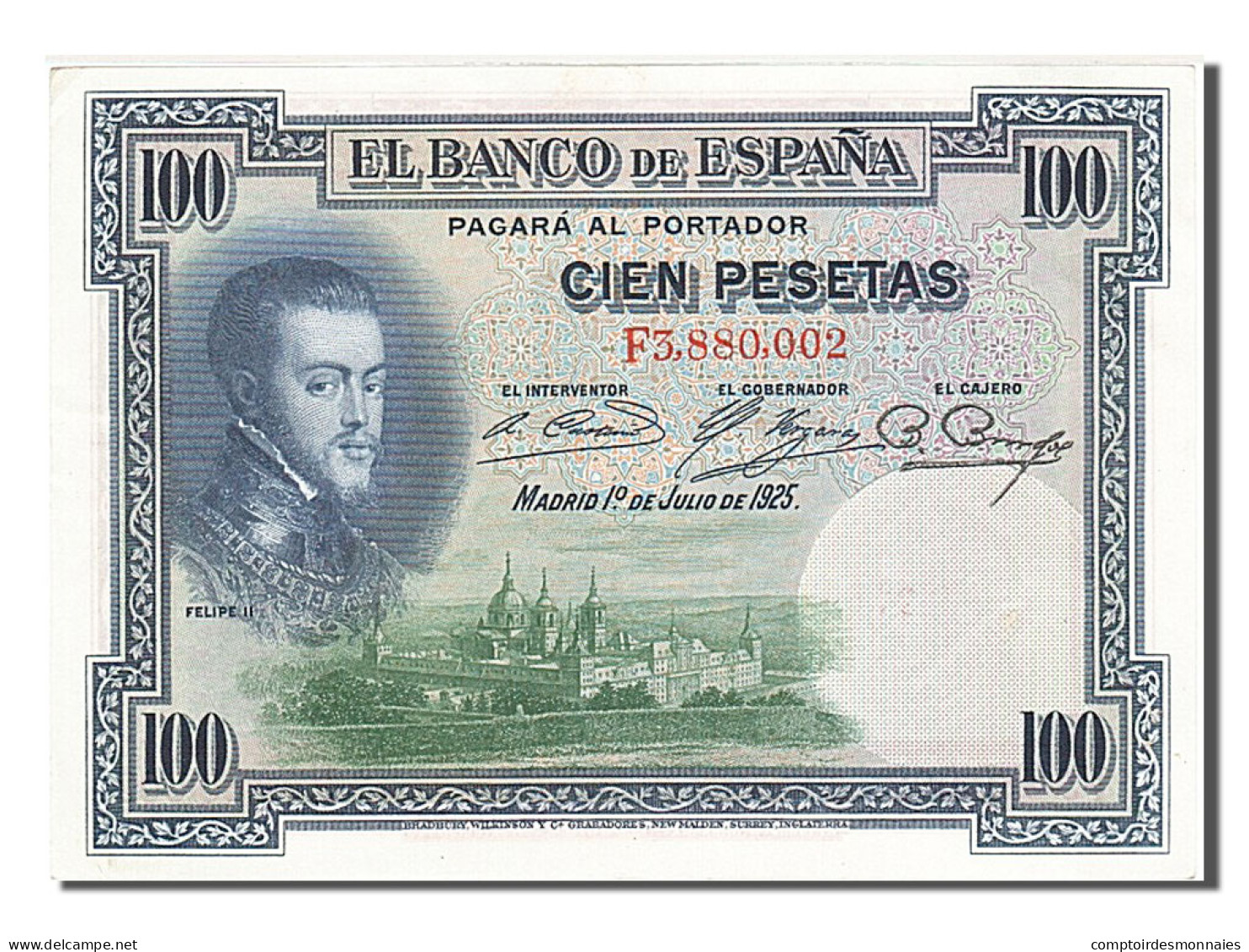 Billet, Espagne, 100 Pesetas, 1925, 1925-07-01, SUP+ - 100 Pesetas