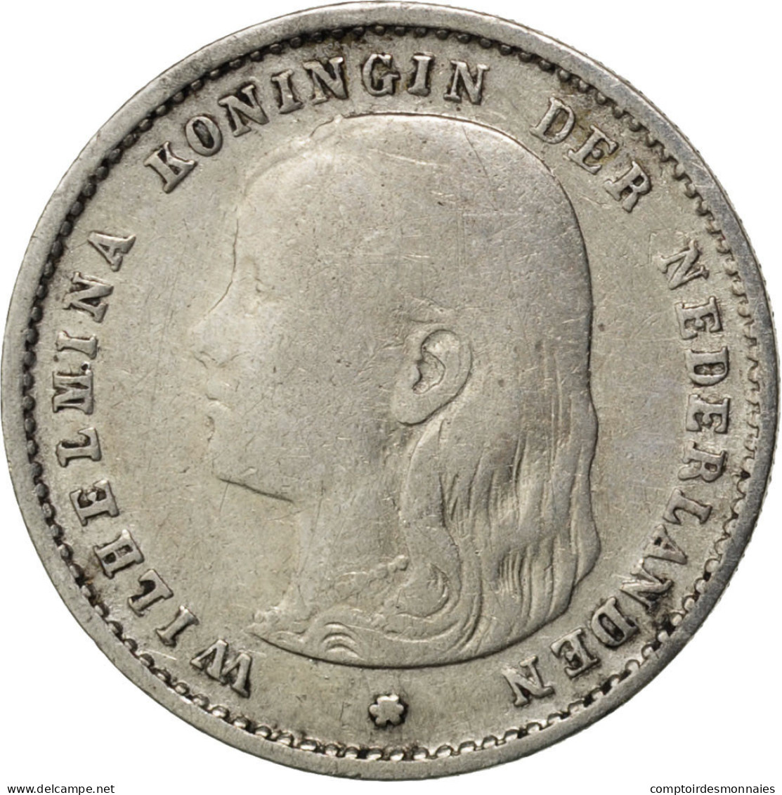 Monnaie, Pays-Bas, Wilhelmina I, 10 Cents, 1894, TB+, Argent, KM:116 - 10 Centavos