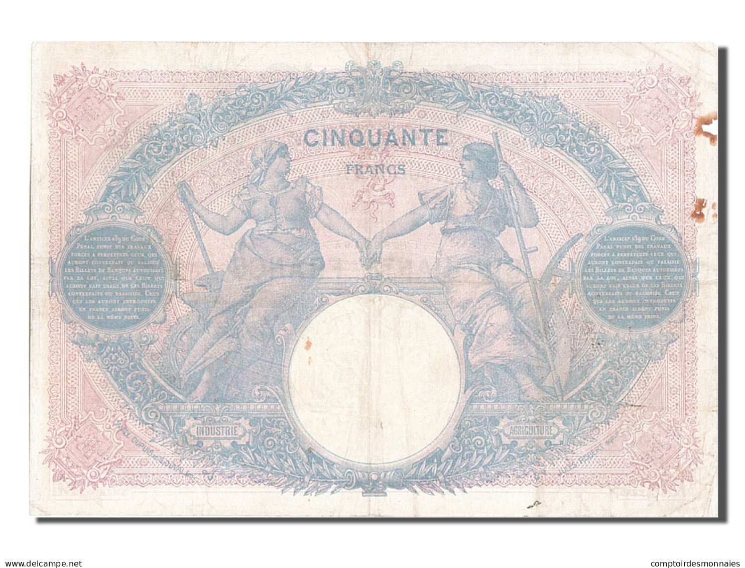 Billet, France, 50 Francs, 50 F 1889-1927 ''Bleu Et Rose'', 1916, 1916-05-15 - 50 F 1889-1927 ''Bleu Et Rose''