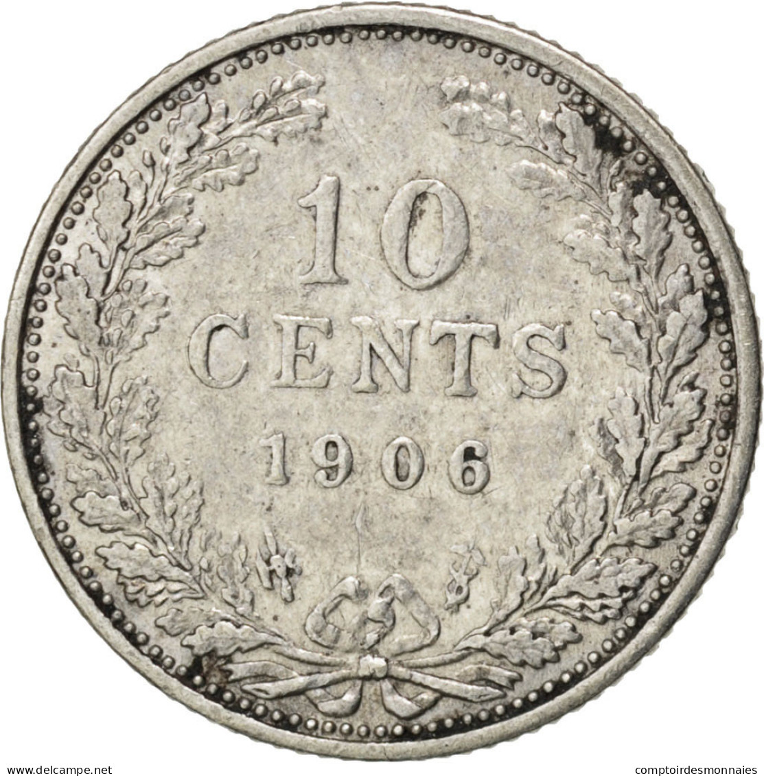 Monnaie, Pays-Bas, Wilhelmina I, 10 Cents, 1906, TTB+, Argent, KM:136 - 10 Cent