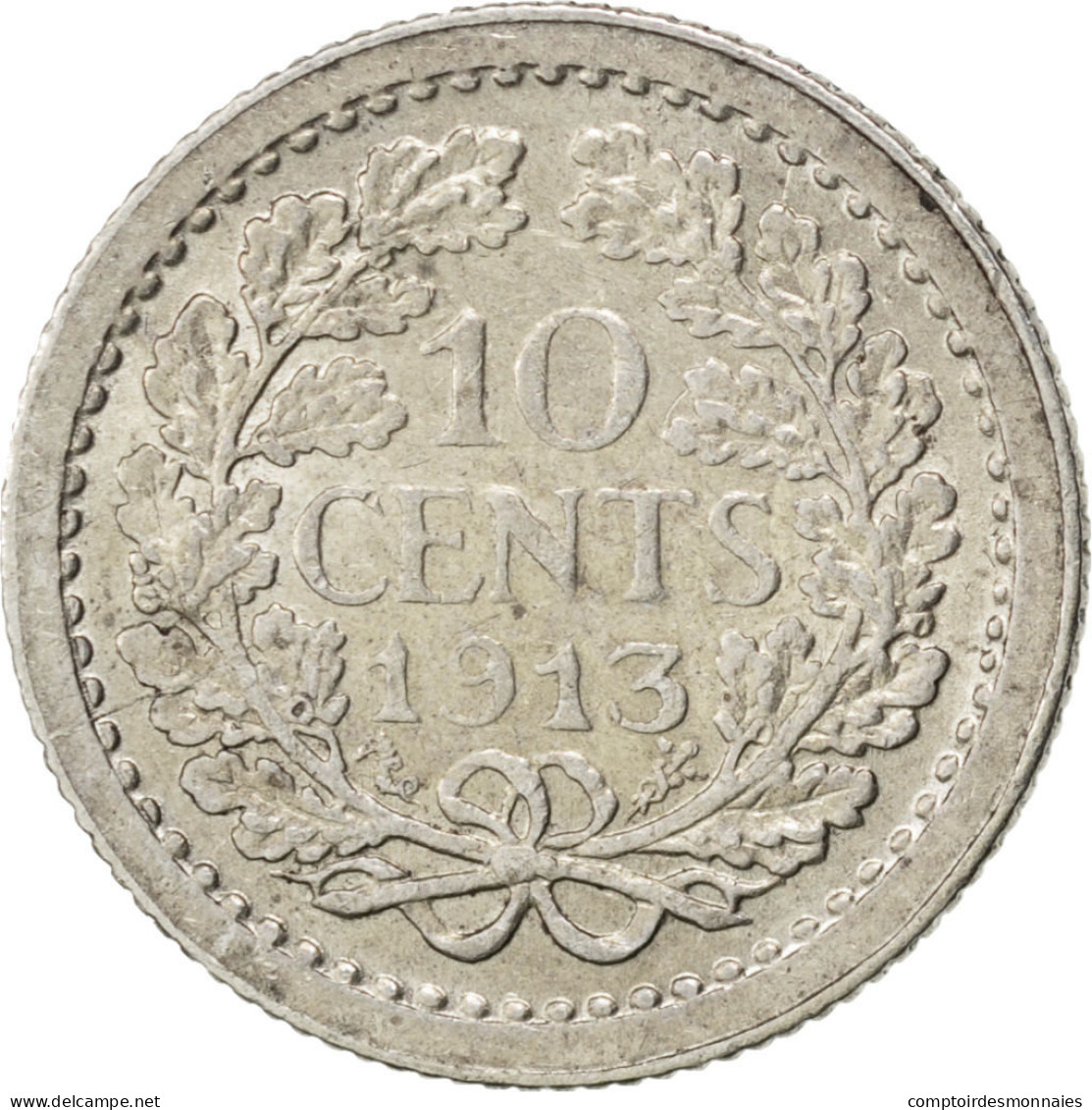 Monnaie, Pays-Bas, Wilhelmina I, 10 Cents, 1913, SUP, Argent, KM:145 - 10 Cent