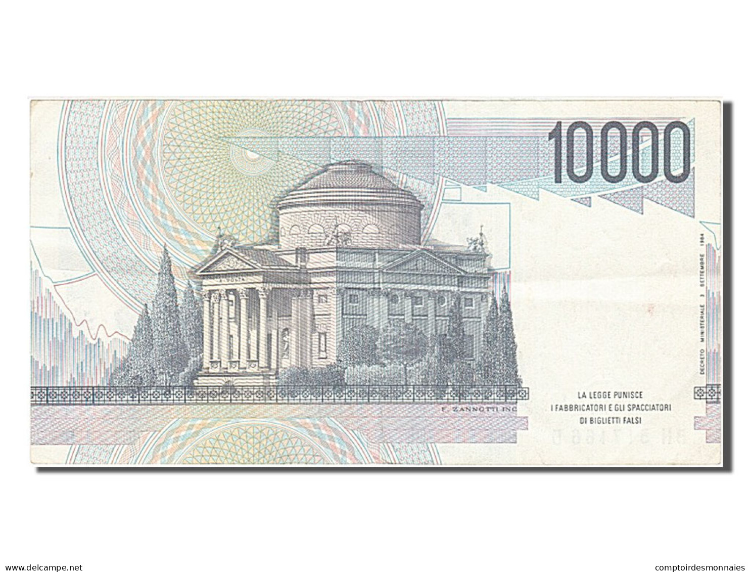 Billet, Italie, 10,000 Lire, 1984, 1984-09-03, TTB+ - 10.000 Lire