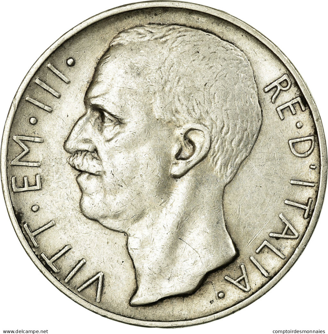 Monnaie, Italie, Vittorio Emanuele III, 10 Lire, 1928, Rome, TTB, Argent - 1900-1946 : Victor Emmanuel III & Umberto II