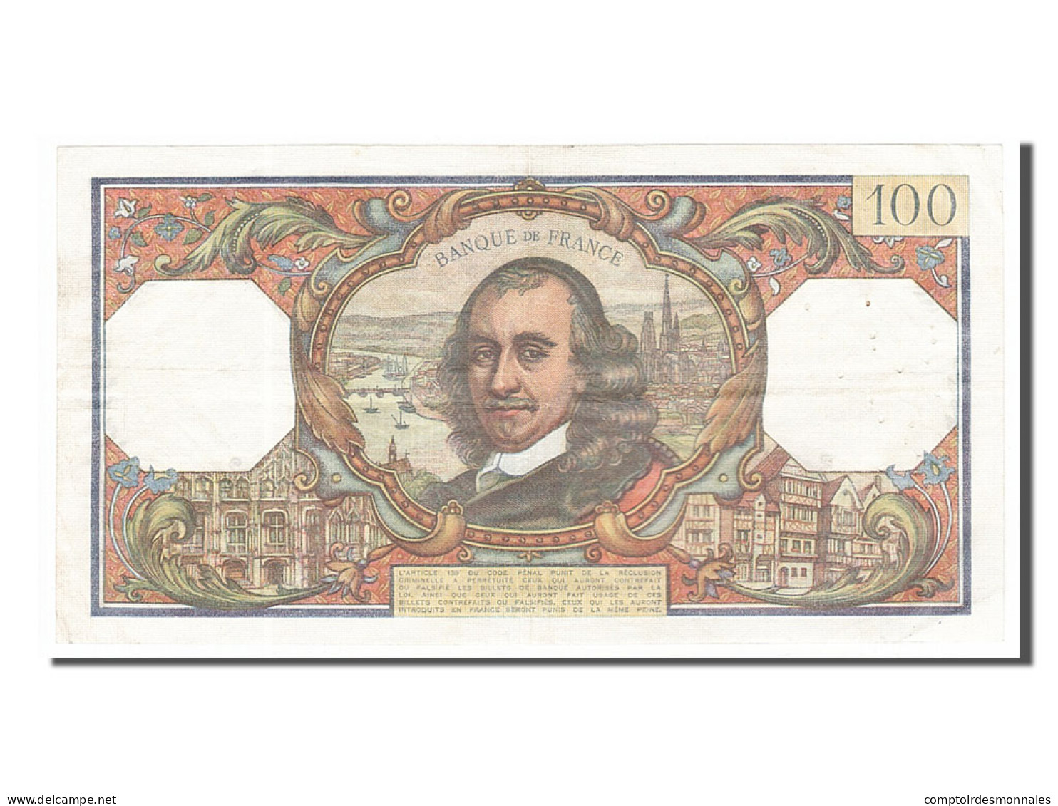 Billet, France, 100 Francs, 100 F 1964-1979 ''Corneille'', 1964, 1964-10-01 - 100 F 1964-1979 ''Corneille''