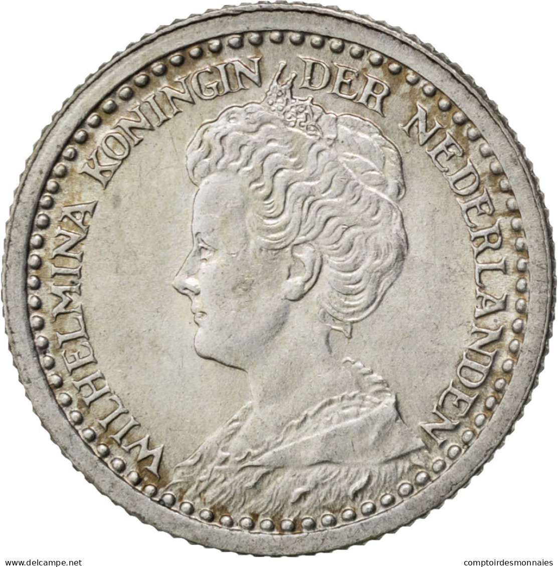 Monnaie, Pays-Bas, Wilhelmina I, 10 Cents, 1921, SPL, Argent, KM:145 - 10 Cent