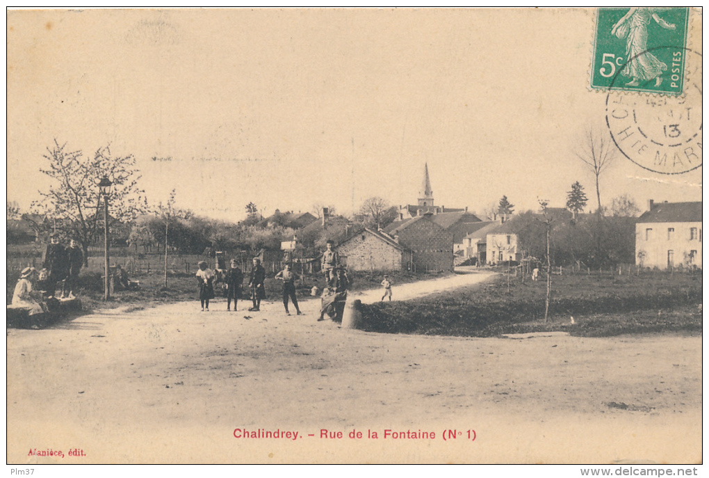 CHALINDREY - Rue De La Fontaine - Carte En L'état - Chalindrey