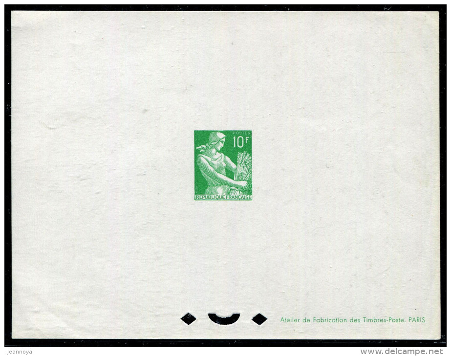 FRANCE - MOISONNEUSE - N 1115A, EPREUVE DE LUXE - TB - 1957-1959 Moissonneuse