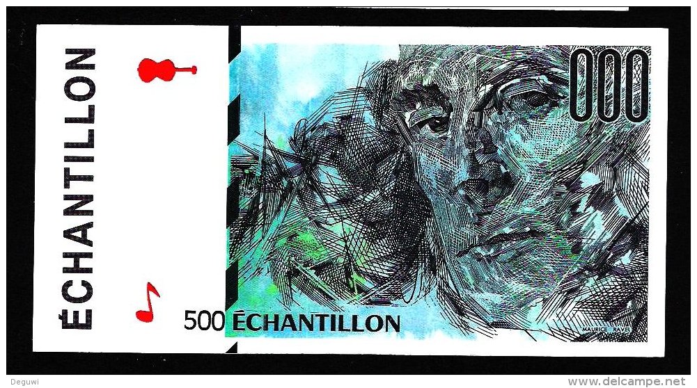 Test Note "BDF" 500 Units Testnote, RRRRR, UNC -,  Echantillon, SPECIMEN, Scarce! - Fiktive & Specimen