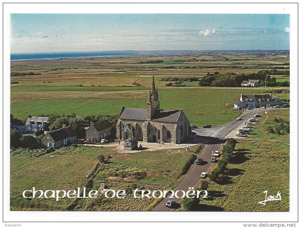 CPM - SAINT-JEAN-TROLIMONT (29) La Chapelle De Tronoen (belle Vue Aérienne) - Saint-Jean-Trolimon