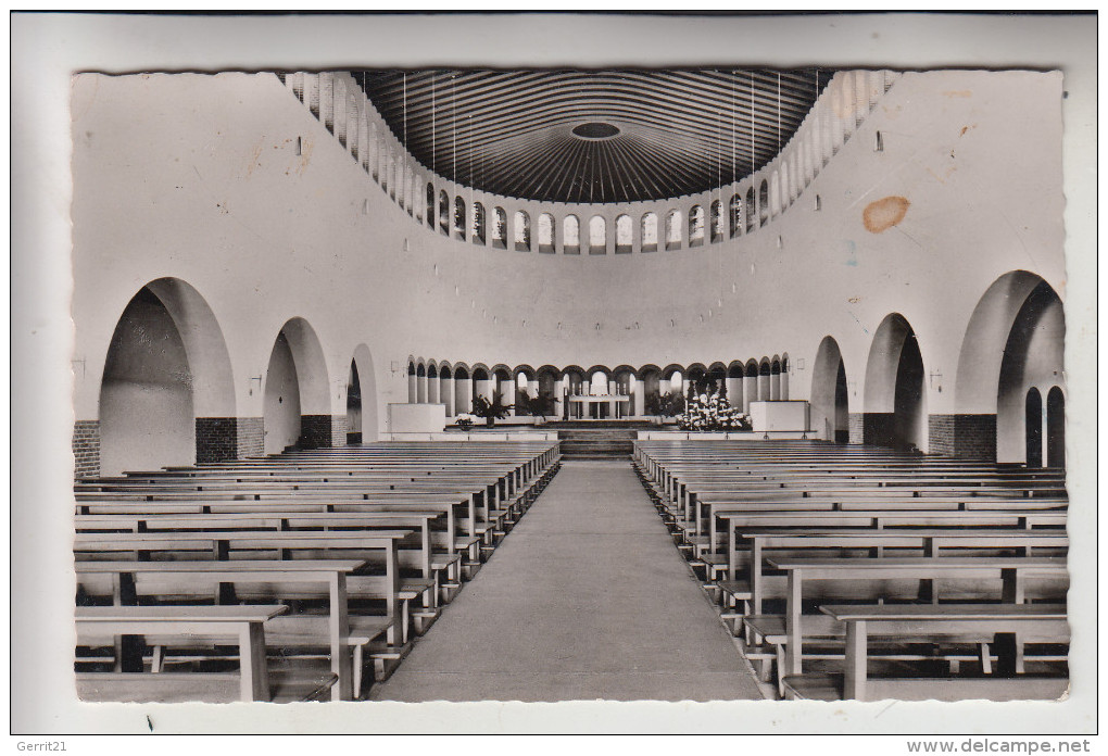 4840 RHEDA - WIEDENBRÜCK, Pius Kirche Wiedenbrück, Innenansicht, 1959, Kl. Fleck - Rheda-Wiedenbrueck