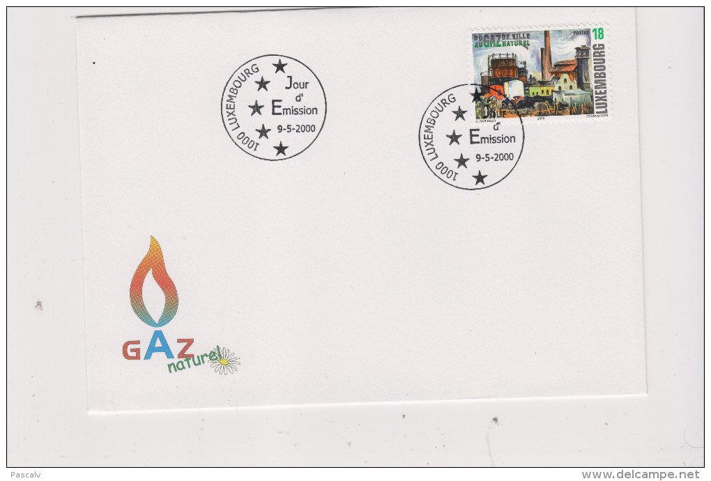 Luxembourg Sur FDC Le Gaz Naturel - Petrolio