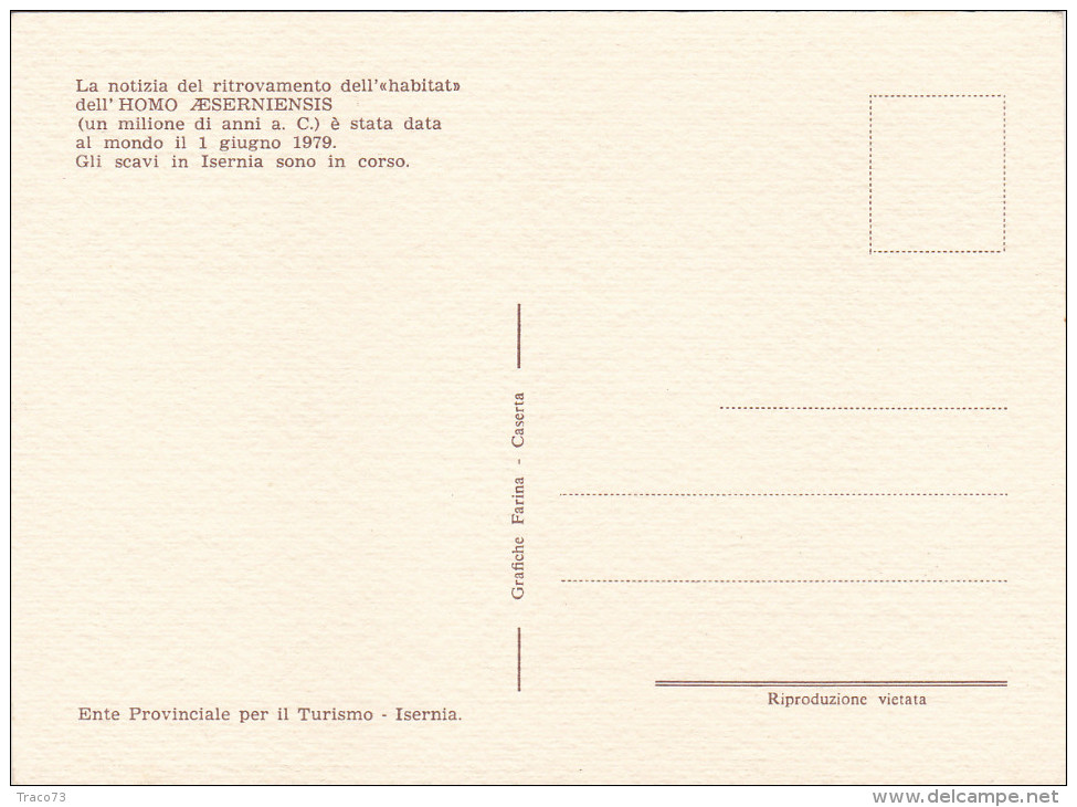 ISERNIA  /  Ente Prov. Per Il Tuismo - Omo Eserniensis _ IL Fuoco - Isernia