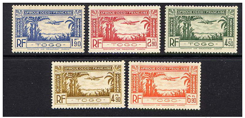 TOGO - N° A1/5* - SERIE COURANTE - Unused Stamps