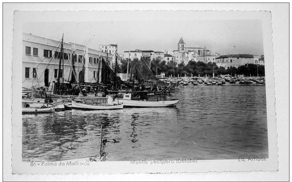 Palma De Mallorca Muelle Pesquero  CPSM Format CPA Espagne  Islas Baleares - Mallorca