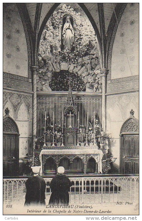 29 LANDIVISIAU  Intérieur De La Chapelle Notre-Dame-de-Lourdes - Landivisiau