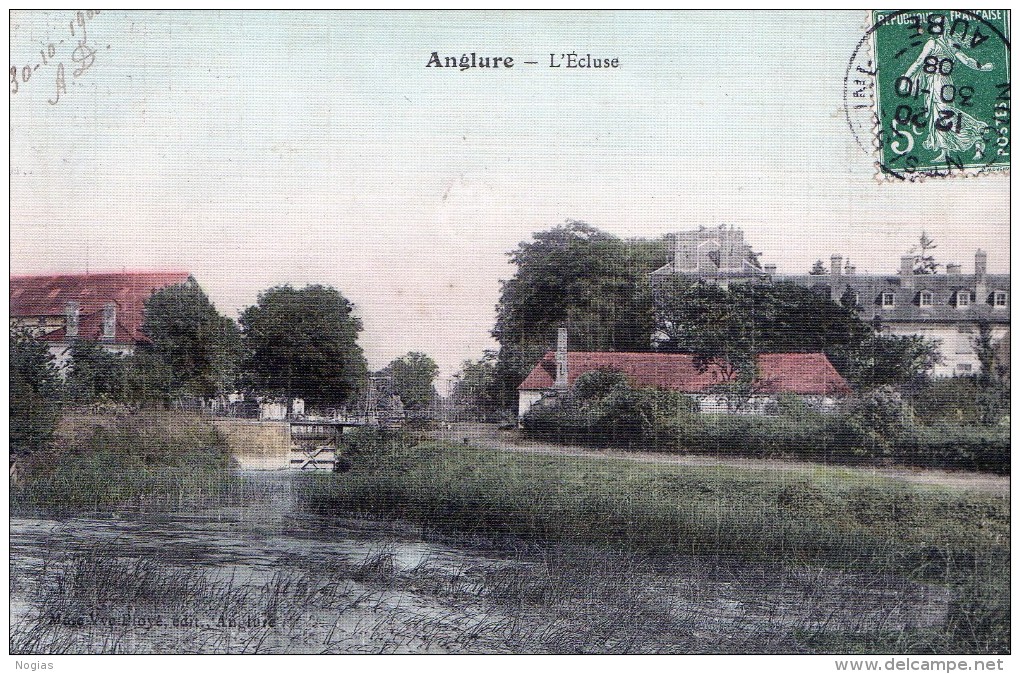 ANGLURE - L'ECLUSE - TRES BELLE CARTE - COULEUR - TOILEE -  TOP !!! - Anglure