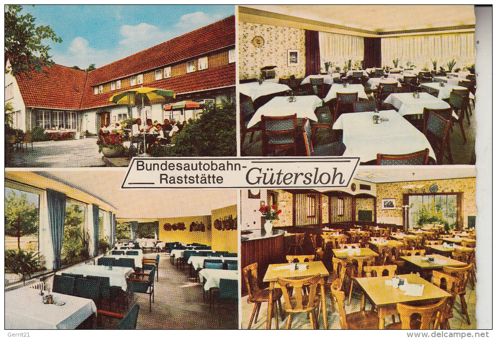 4830 GÜTERSLOH, BAB Autobahn-Raststätte, 1966 - Guetersloh