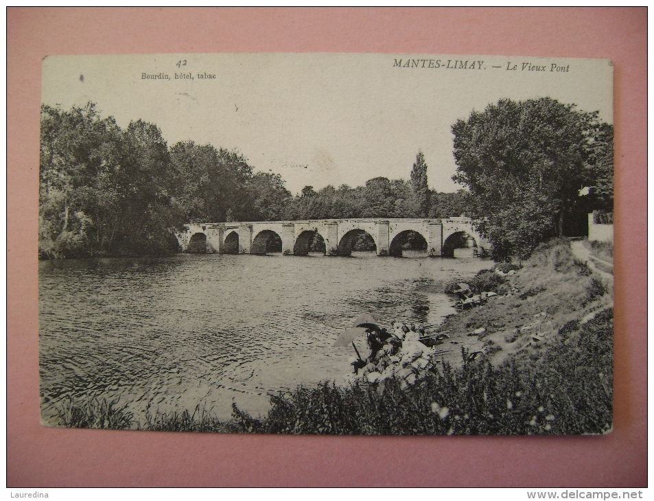 CP  LIMAY N°42  LE VIEUX PONT - Limay