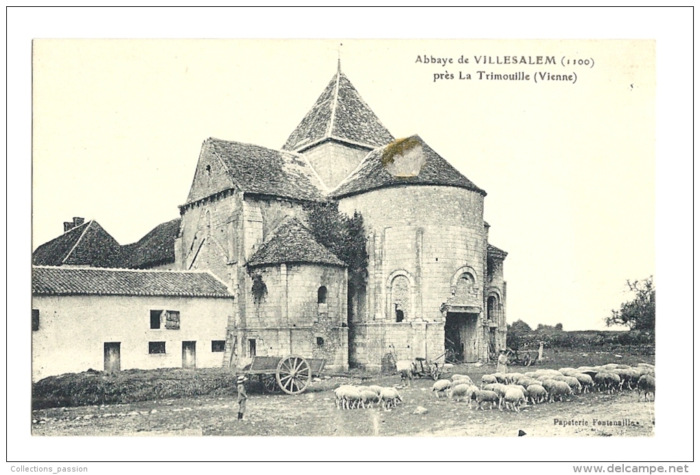 Cp, 86, Près De La Trimouille, Villesalem, L'Abbaye - La Trimouille