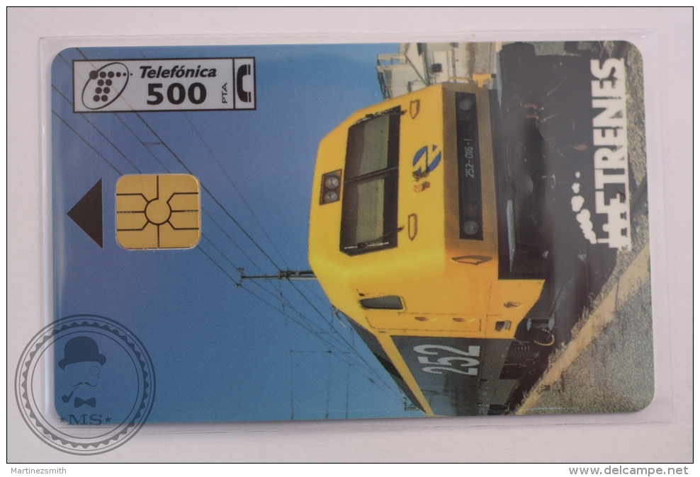 Phone Card Telefonica Spain - Train, Railway Engine/ Electric Locomotive 252 From 1990 - Serie Trenes - Trenes