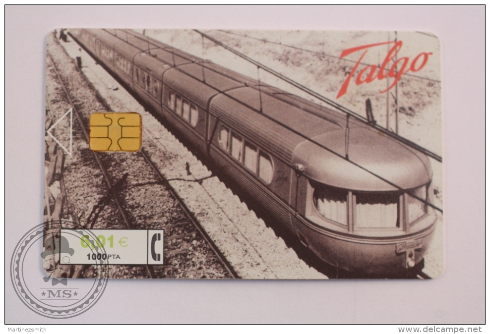Phone Card Telefonica Spain - Train, Railway Engine/ Locomotive - Talgo Train - Virgen Del Pilar - Trenes