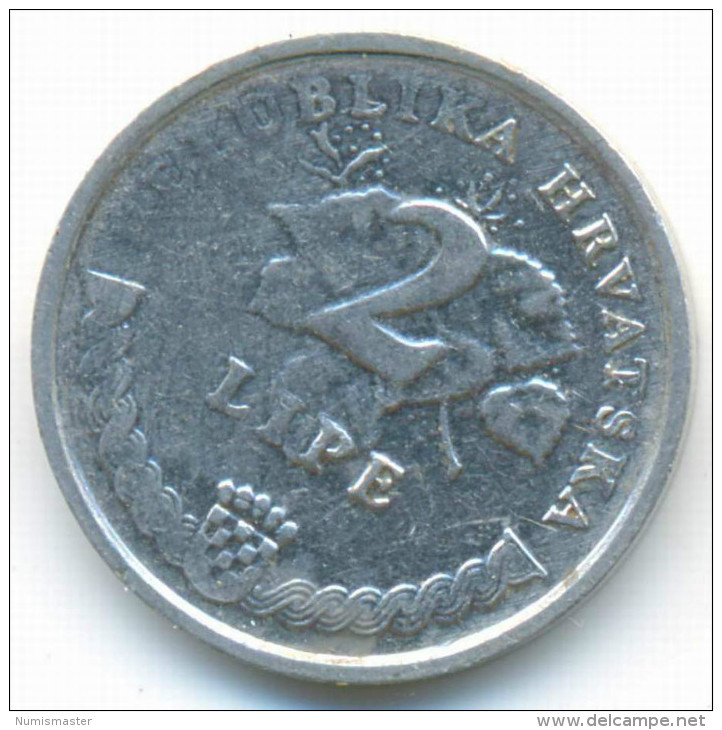 ERROR , CROATIA 2 LIPE W/O LAST NUMBER ON THE YEAR 199? - Croatia