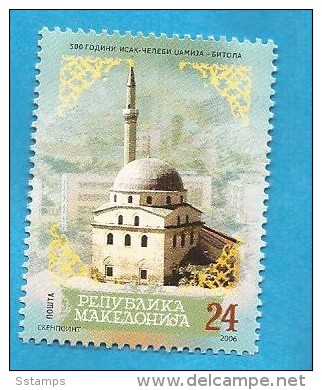 2006   380  MAKEDONIEN MAKEDONIJA RELIGIONI KULTURA MOSCHEE BITOLA MNH - Moschee E Sinagoghe