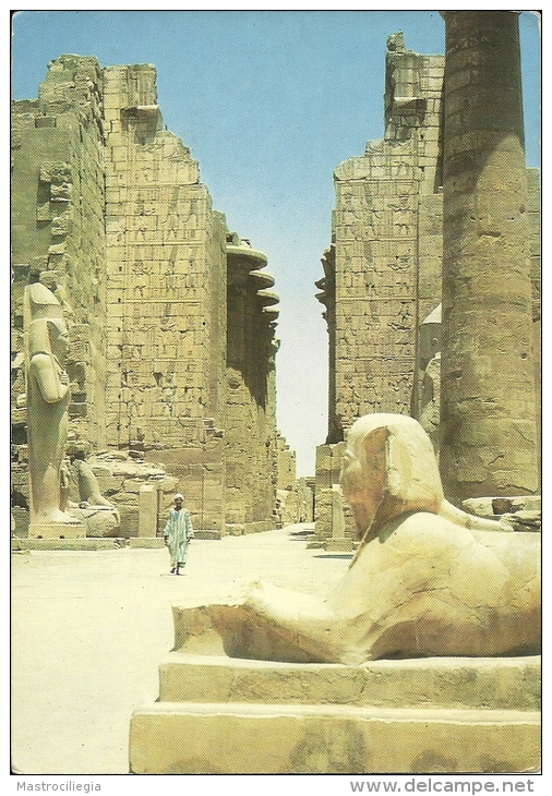 EGYPT EGITTO  KARNAK  Temple  3 UAR  Nice Stamps - Louxor