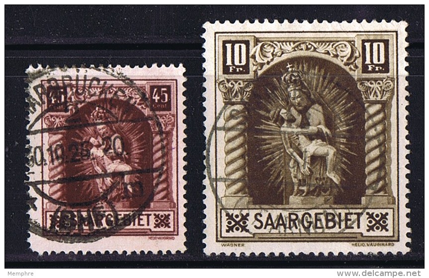 1925  Pieta  Les Deux Valeurs  Yv 101-2  Oblitérés - Usados